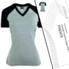 Molde Baby Look Raglan Gola V (PP ao G5)